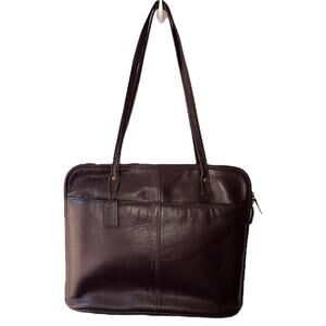 Latico Rich Brown Leather Laptop Bag